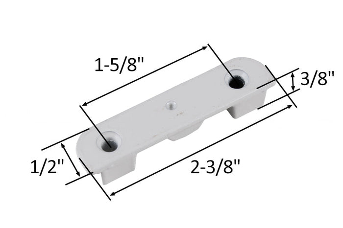 Truth Hardware White Recess Mount Keeper for Windows - Reflect Window & Door