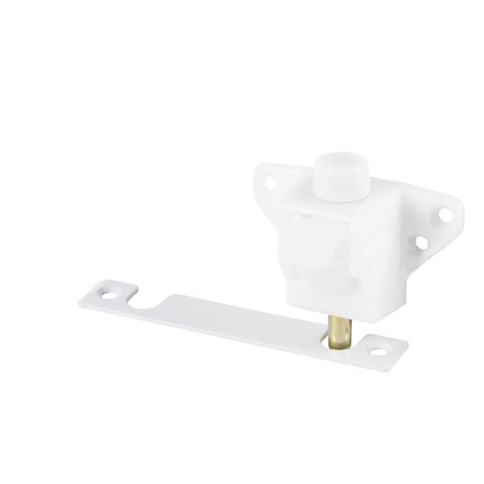 Truth Hardware White Sliding Patio Door Lock with Keeper – Secure Replacement Lock for Glass Doors - Reflect Window & Door