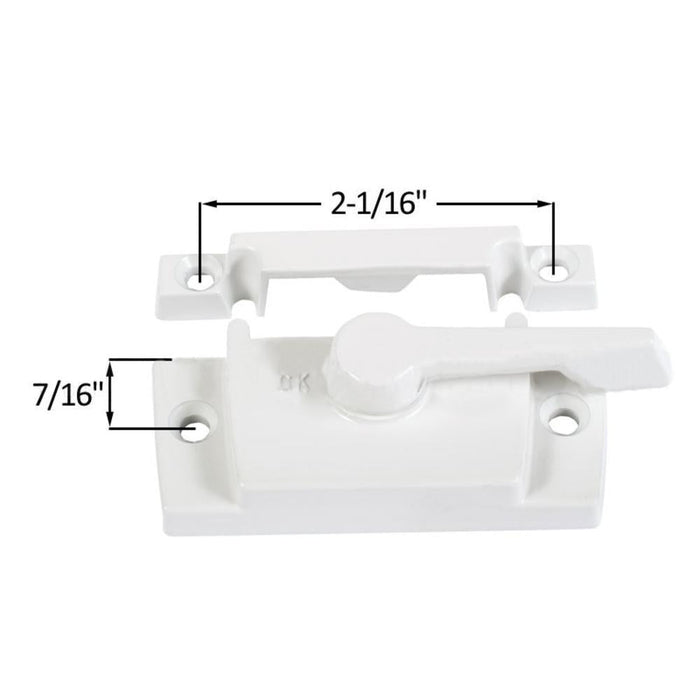 Truth Hardware 7/16" Backset Window Sash Lock with Lugs – Durable Window Locking Hardware - Reflect Window & Door