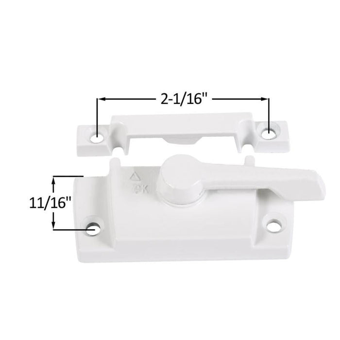 Truth Hardware 11/16" Backset Window Sash Lock with Lugs – Durable Window Lock Replacement - Reflect Window & Door