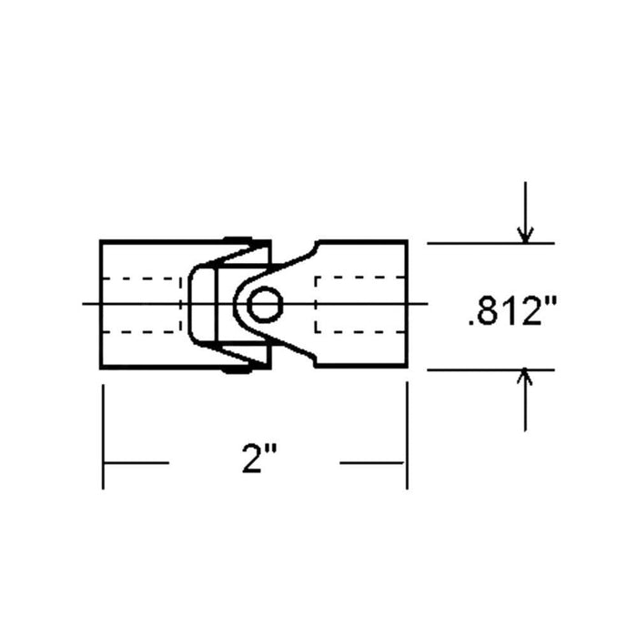 Truth Hardware White Universal Joint – Awning & Skylight Window Operator Accessory – 5/16" Spline - Reflect Window & Door
