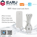 Tuya App Home Alarm WIFI Water Leakage Alarm Independent Water Level Leak Sensor Detector Flood Overflow Security Alarm System.
