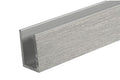 U - Channel - 1" x 2" x 1/8'' - Anodized Aluminum - Reflect Window & Door