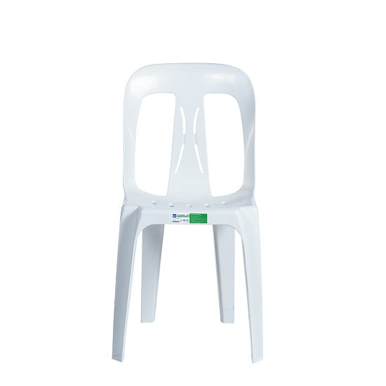 Uratex Monoblock Classic 101 Enviroblock Chair in white, front view