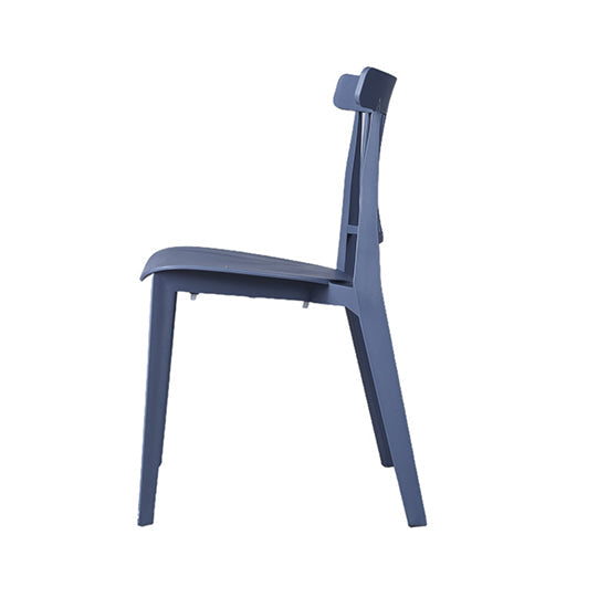 Uratex Monoblock Enna Chair in gray, left side view