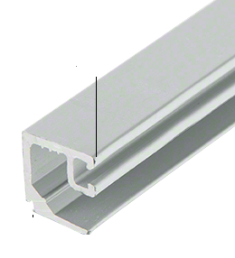 U.S. Aluminum Commercial Door Glass Stop for 1/4" Glass - Clear Anodized - Reflect Window & Door