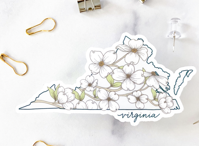 Virginia Dogwoods Sticker