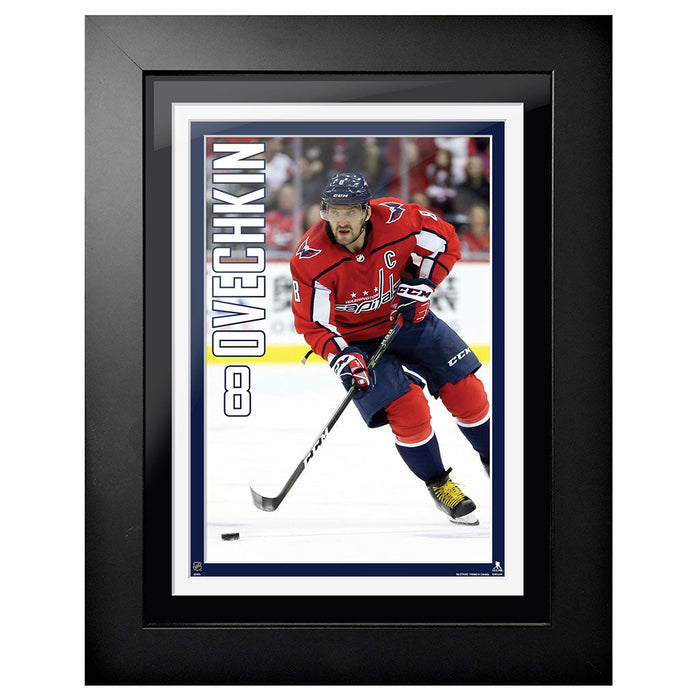 Washington Capitals Alexander Ovechkin Frame - 12" x 16" Home Jersey Vertical Design