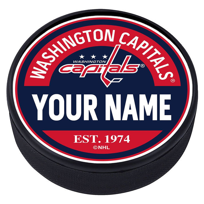 Washington Capitals Puck - Personalized