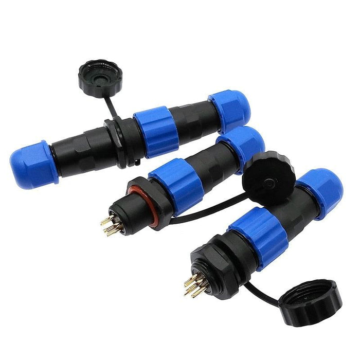 Waterproof connector IP68 SP13 2 Pin 3pin 4pin 5pin 6pin 7pin cable connectors Plug and socket.sp13 2 pin ip68