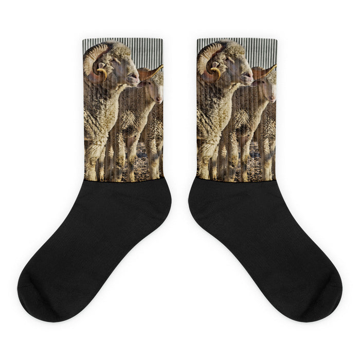When I am Older - Black foot socks