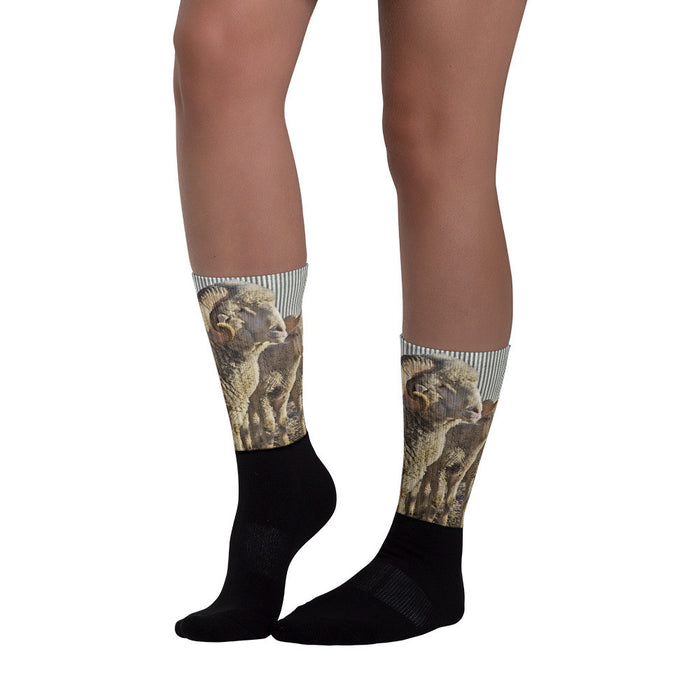 When I am Older - Black foot socks