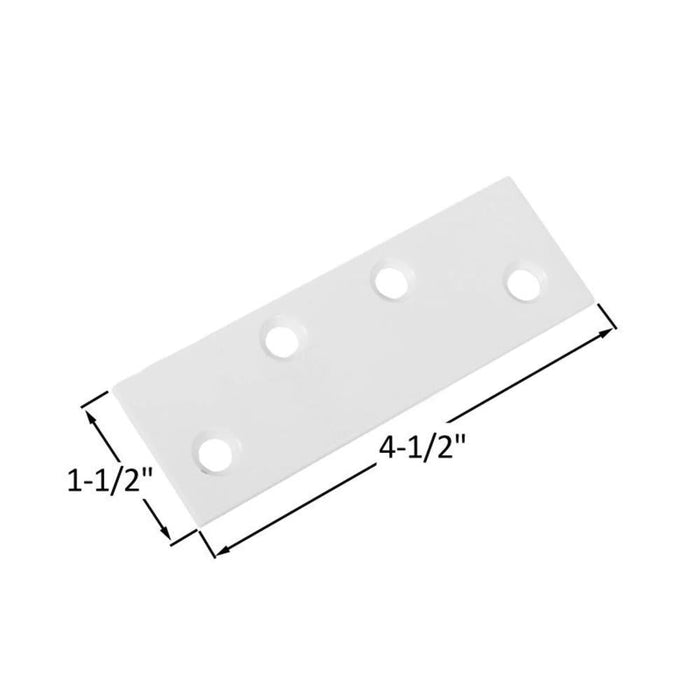 Entry Door White Butt Hinge Filler Plate Replacement Insert - Reflect Window & Door