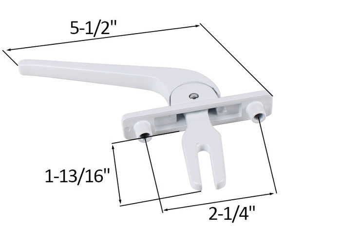 Casement Window Multi - Point 1 - 13/16" Fork Handle - White - Reflect Window & Door
