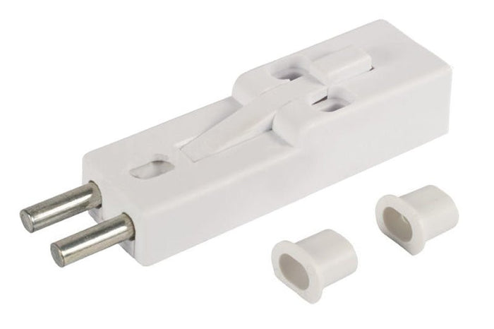 White Security Step - On Lock for Sliding Glass Patio Doors – Foot - Activated Door Lock for Extra Home Safety - Reflect Window & Door