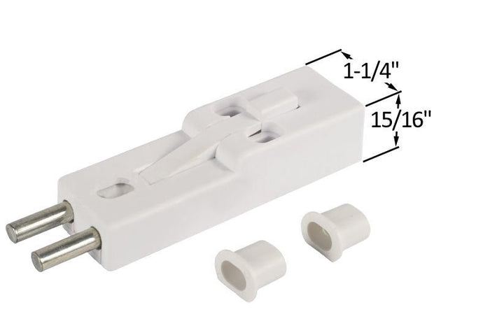White Security Step - On Lock for Sliding Glass Patio Doors – Foot - Activated Door Lock for Extra Home Safety - Reflect Window & Door