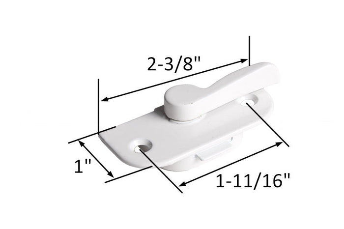 White Recessed Sweep Lock for Windows – Durable Hardware - Reflect Window & Door