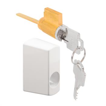 Sliding Glass Door Keyed Cylinder Housing Kit with 1 - 3/4" Screw Holes - Reflect Window & Door