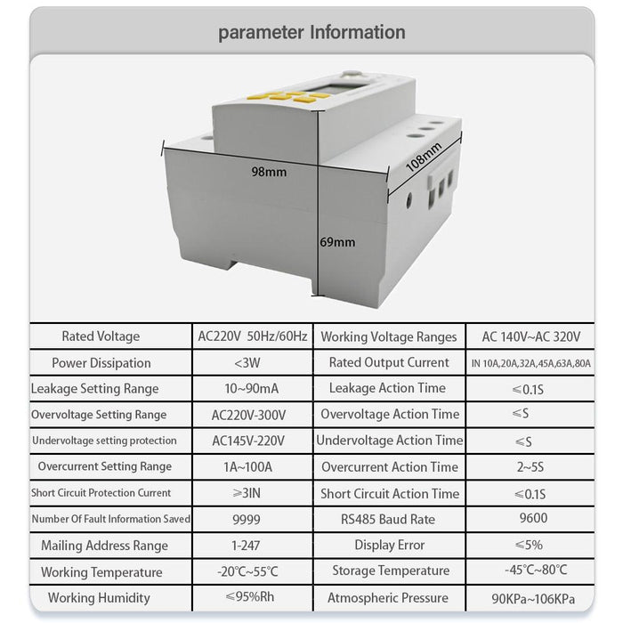 WiFi Smart Electric Energy Protector Meter timer Power Consumption Monitor kWh Meter Wattmeter Leakage Protection AC220-300V.