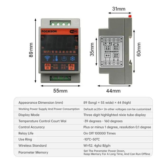 WIFI Smart Temperature Controller Thermostat TRV Digital Remote Control Boiler Heating Cooling Timer Switch by Tuya Smart Life - electrical center b2c