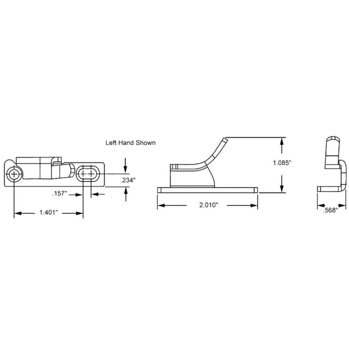 Window Sash Lock Keeper Replacement – Truth HomeGard Left Hand for Casement & Awning Windows - Reflect Window & Door