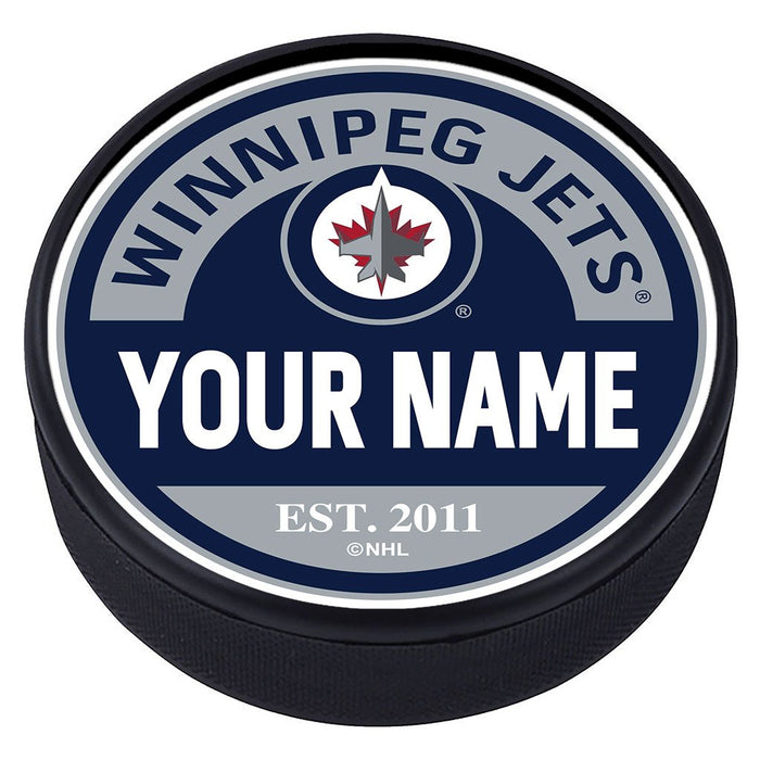Winnipeg Jets Puck - Personalized