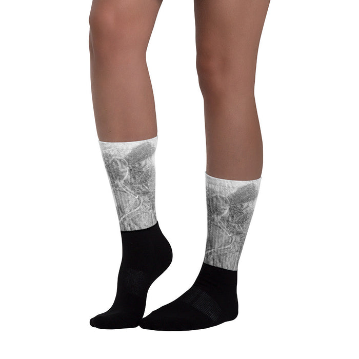 Winter Cowboy - Black foot socks