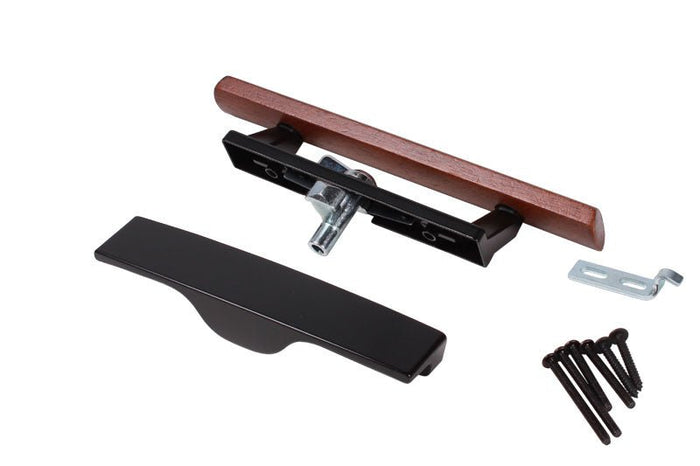 Sliding Glass 3 - 1/2" Hole Spacing Black Patio Door Handle - No Key - Reflect Window & Door