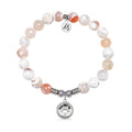 You Get To Charm with White Natural Agate Gemstone Bracelet