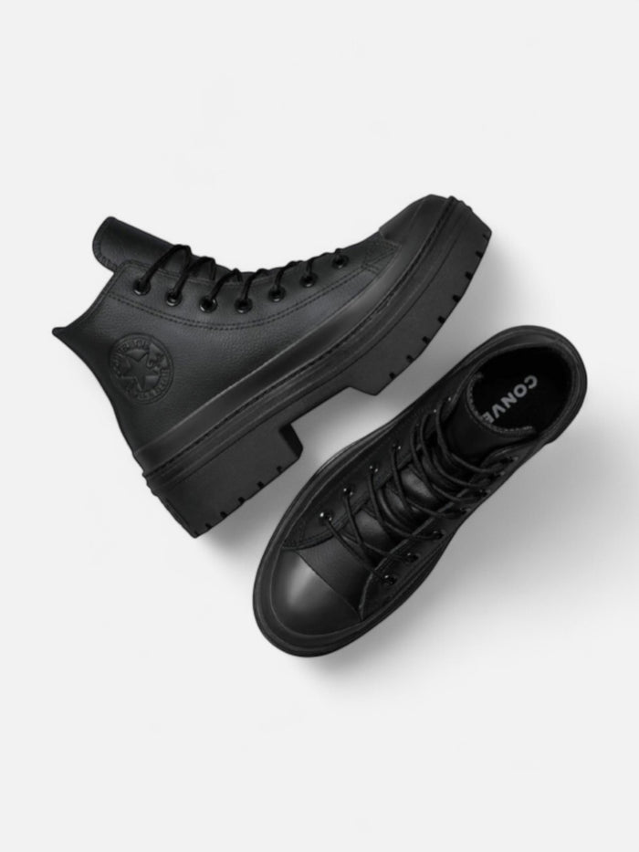 Zapatillas Converse Chuck Taylor Lugged Hell Hi Waterproof Leather Platform Negro